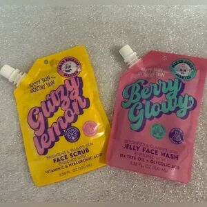 Glitzy Lemon and Berry Glowy Face Scrub and Wash